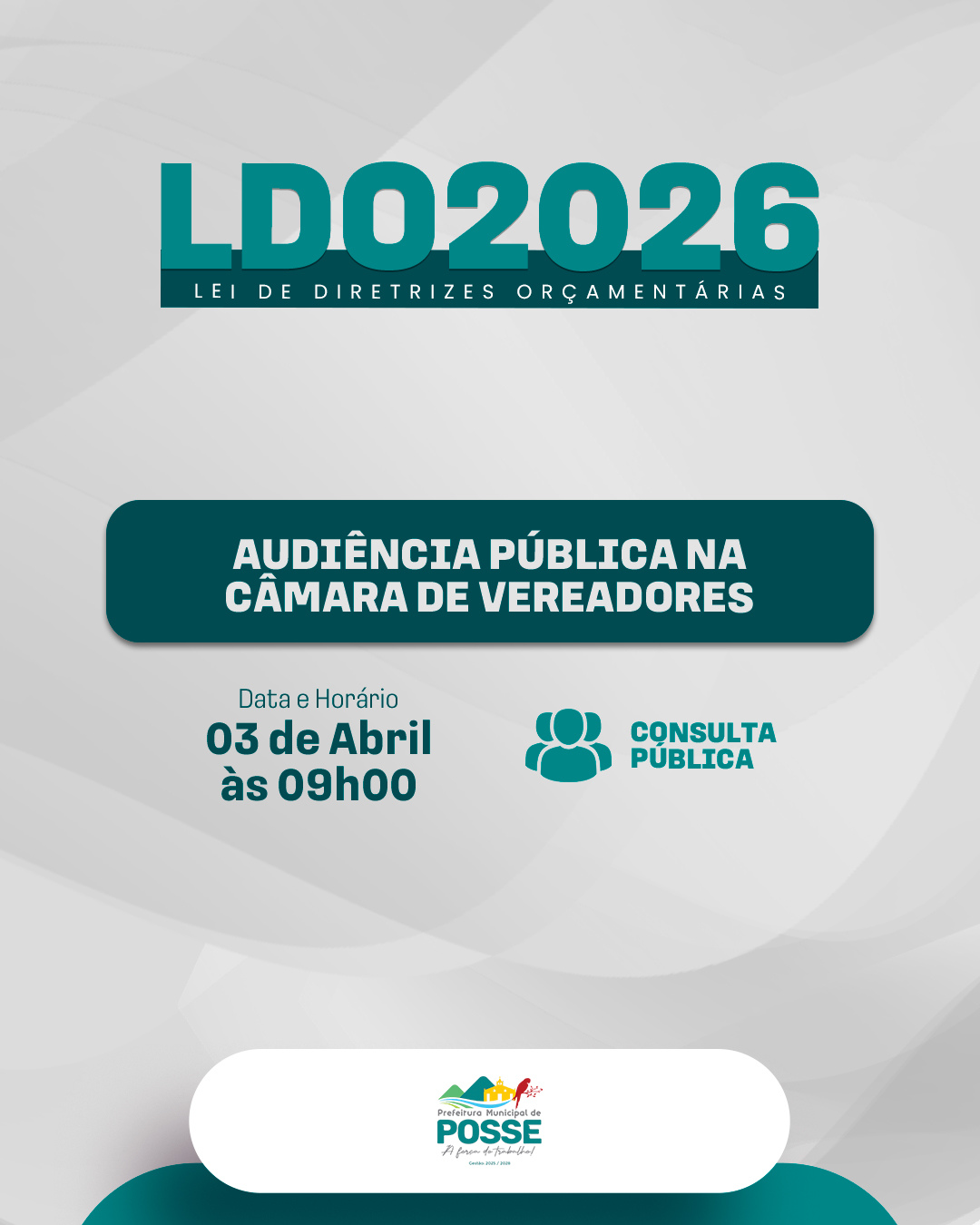 Participe da construção do orçamento municipal: responda ao questionário da LDO 2026!